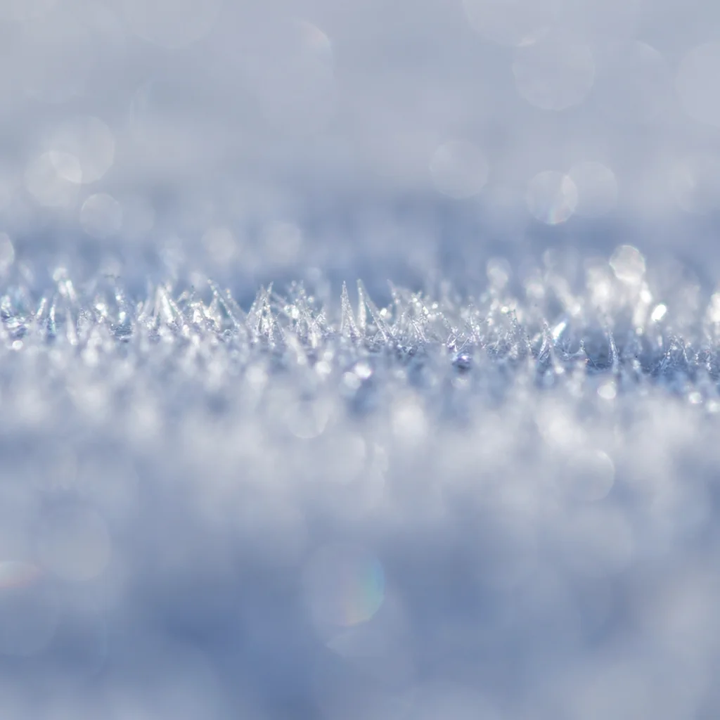 Photorealistic Frozen Snow Crystal Background