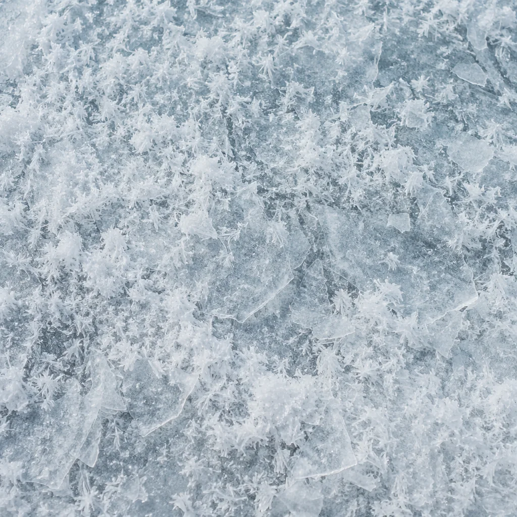 White Snow and Ice Crystal Texture