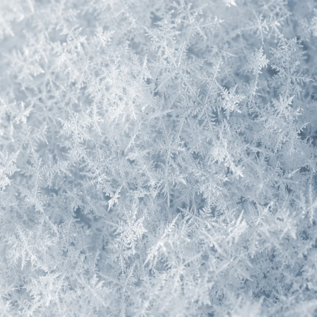 Photorealistic White Snow Crystal Texture