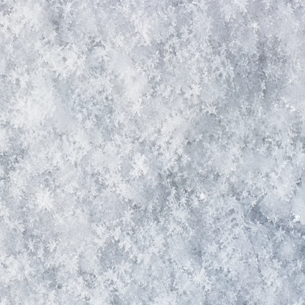 Photorealistic White Snow Crystal Texture