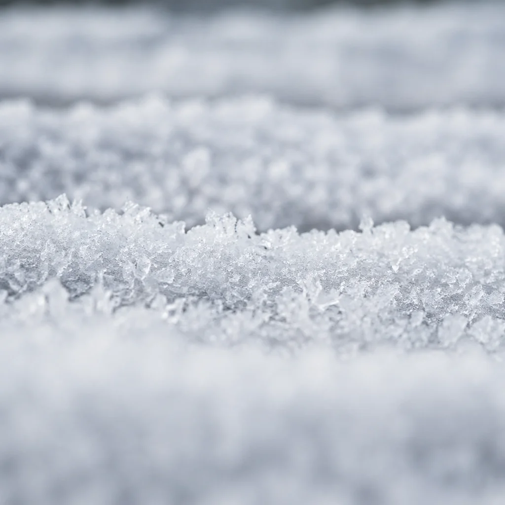 Photorealistic Snow Crystal Winter Texture