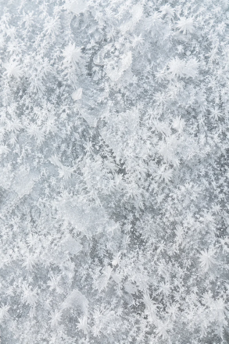 White Snow and Ice Crystal Texture