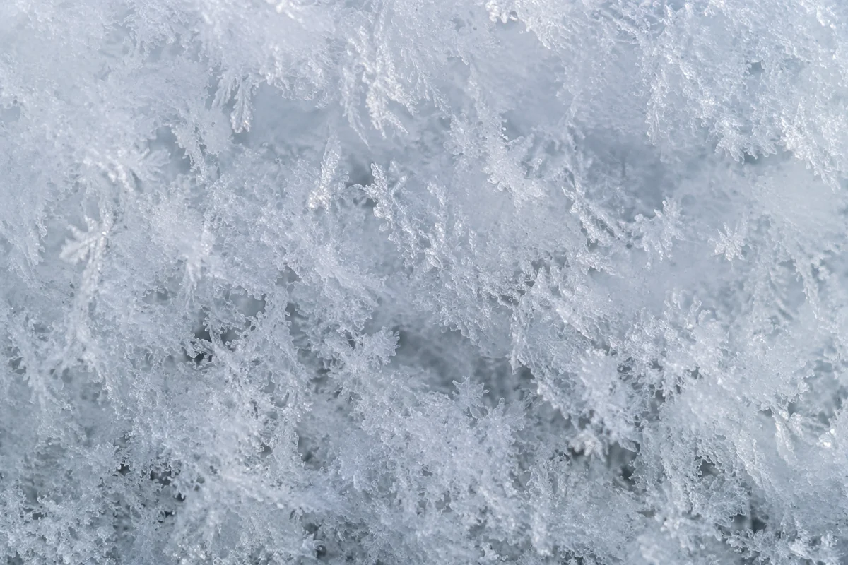 Photorealistic Snow Crystal Winter Texture