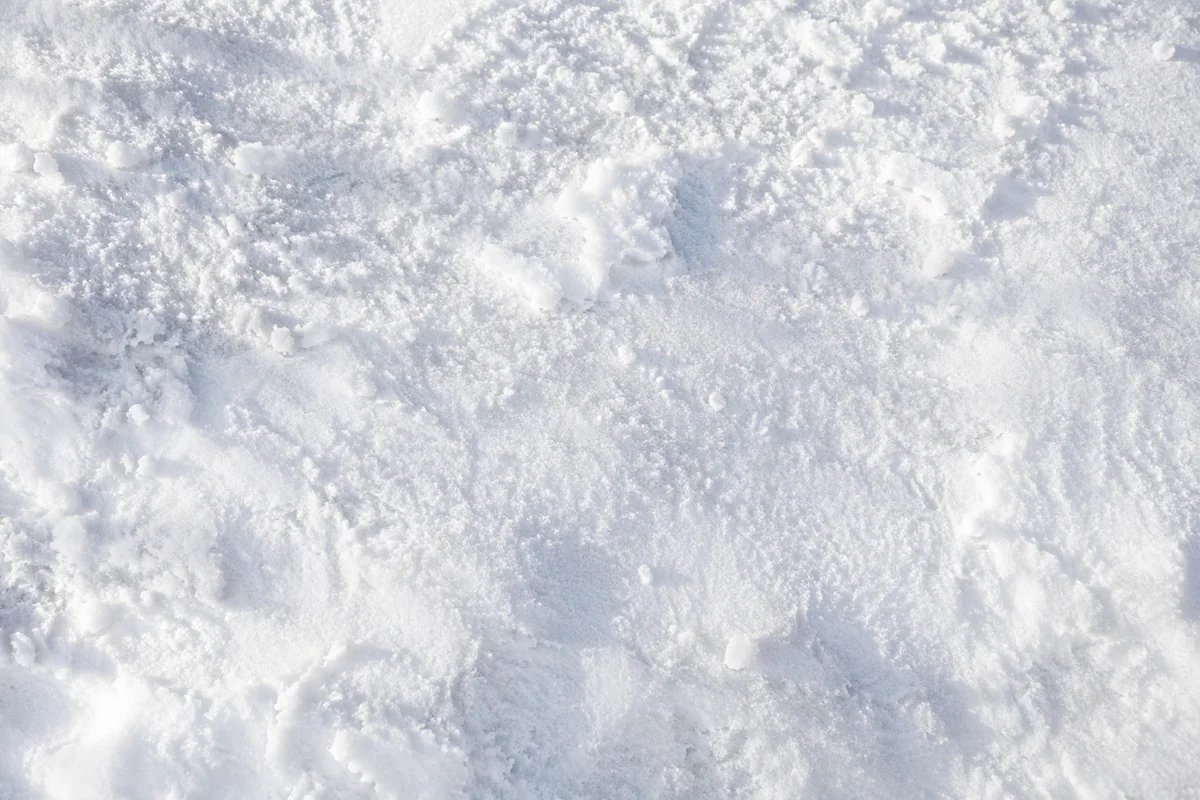 Untouched White Snow Crystal Texture Background