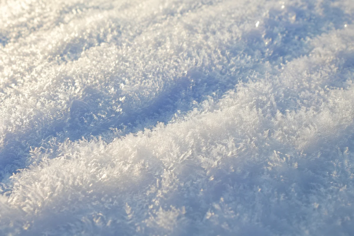 Pristine White Snow Crystal Texture