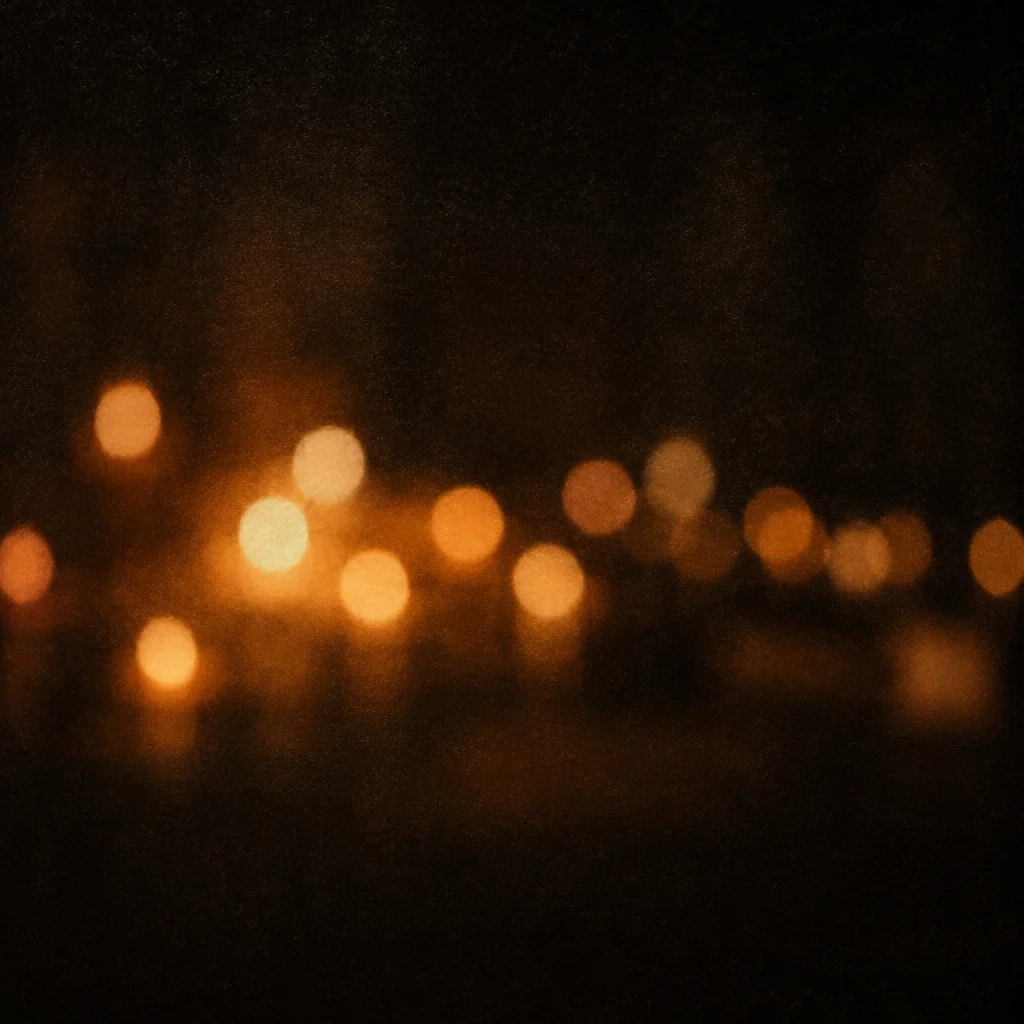 Warm Golden Bokeh Lights on Dark
