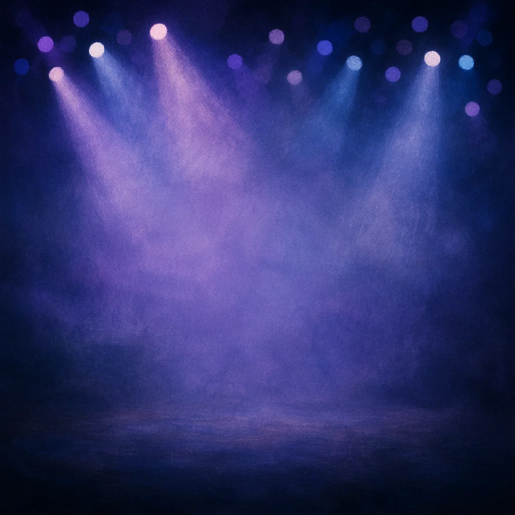 Soft Purple Blue Bokeh Auditorium Lights