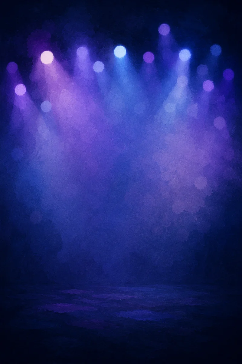 Soft Purple Blue Bokeh Light Background