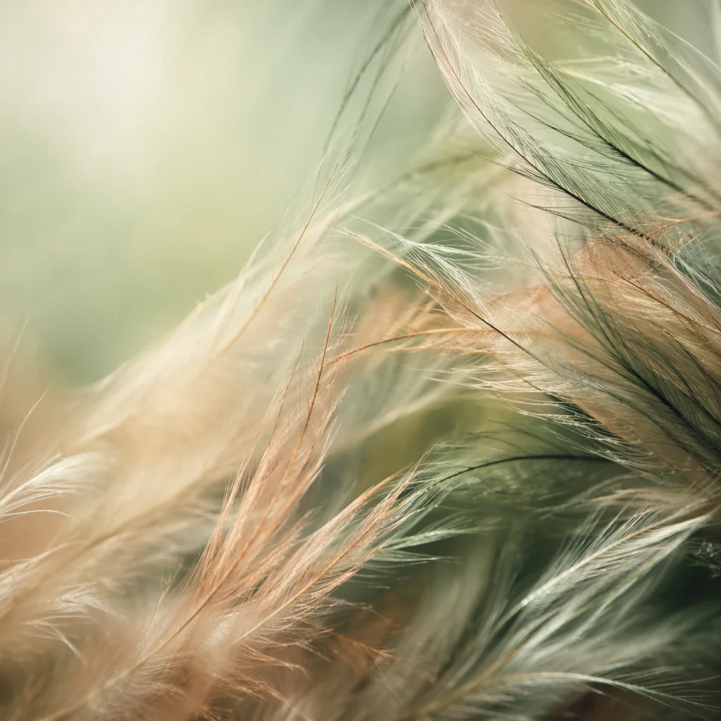 Pastel Botanical Watercolor Background with Copy Space