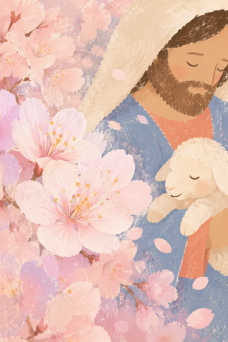 Soft Pink Cherry Blossom Petal Background