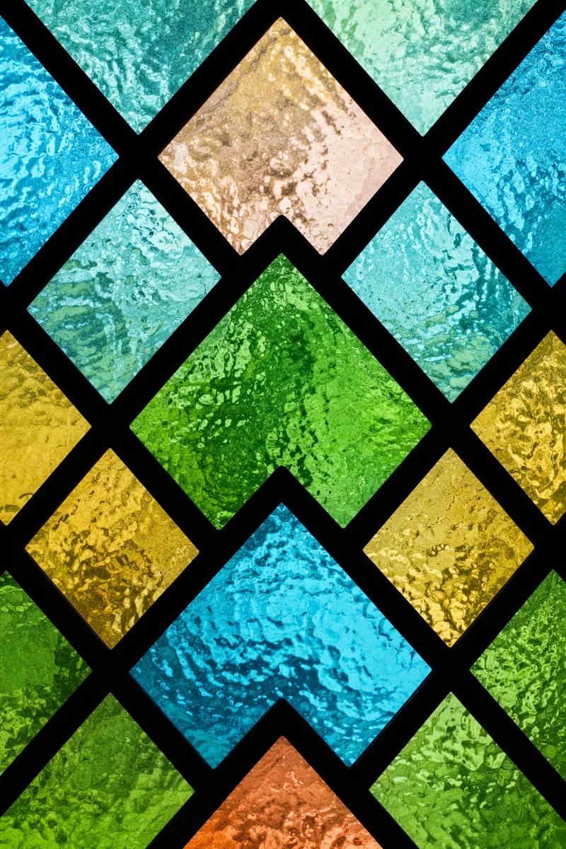 Colorful Abstract Stained Glass Light Pattern