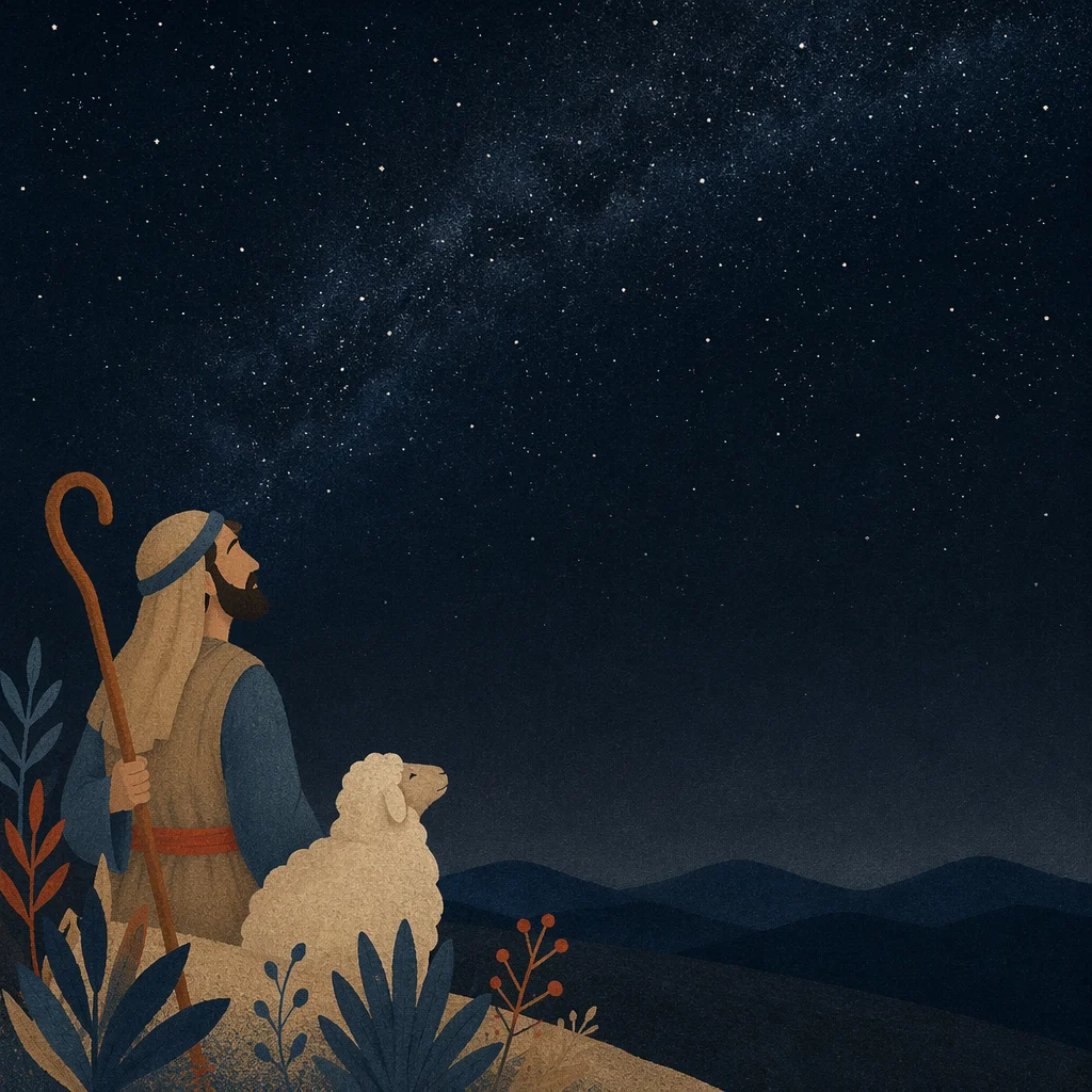 Starry Night Sky Background for Text