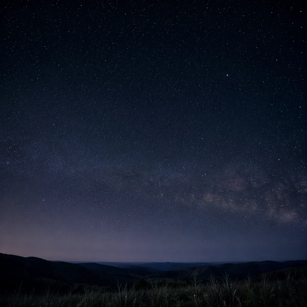 Starry Night Sky Dark Text Background