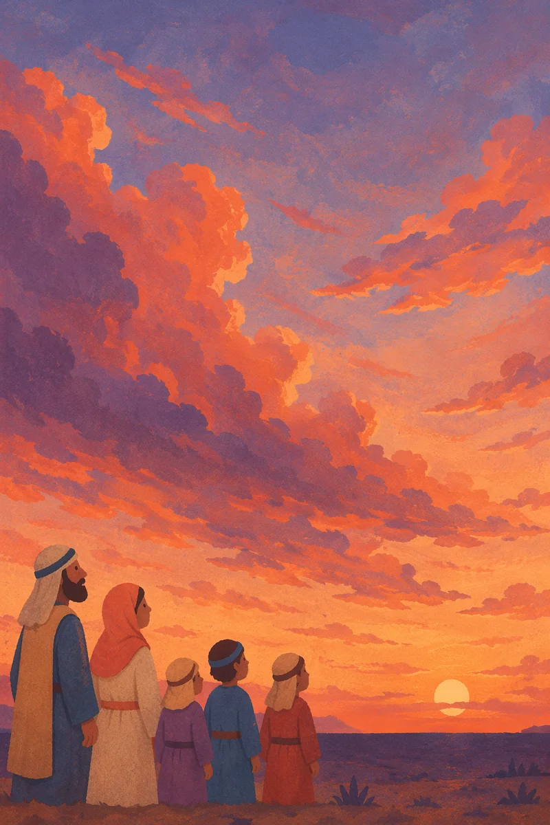 Dramatic Sunrise Clouds in Orange Purple Sky