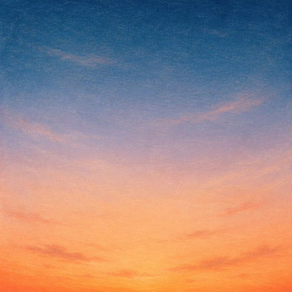 Serene Orange Purple Sunset Sky Gradient
