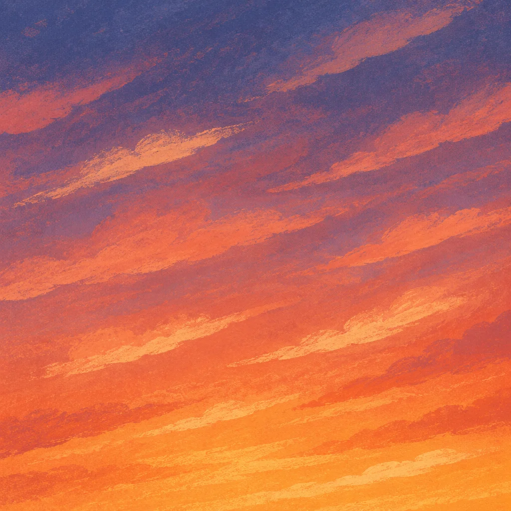 Orange Purple Sunset Cloud Gradient Background