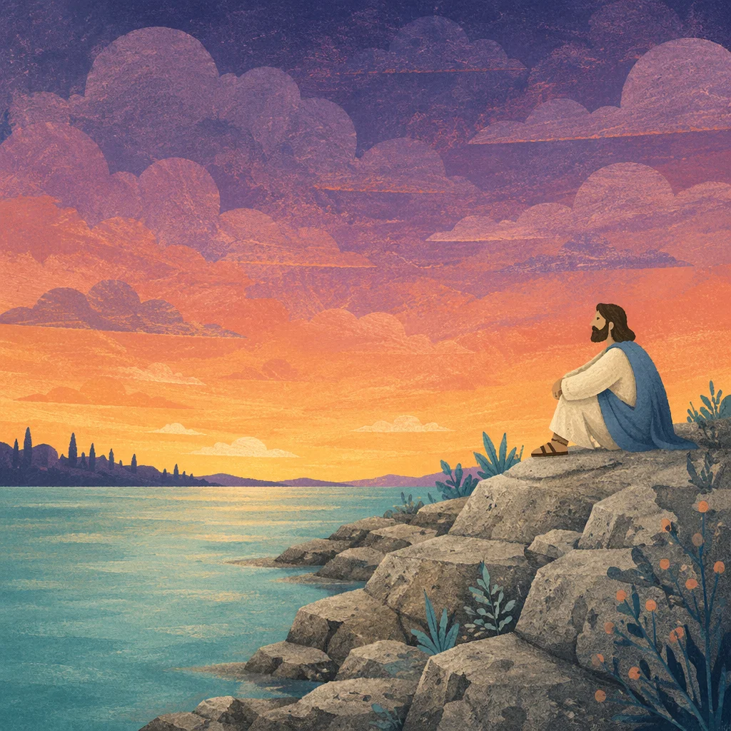 Orange Purple Sunset Coastal Sky Background