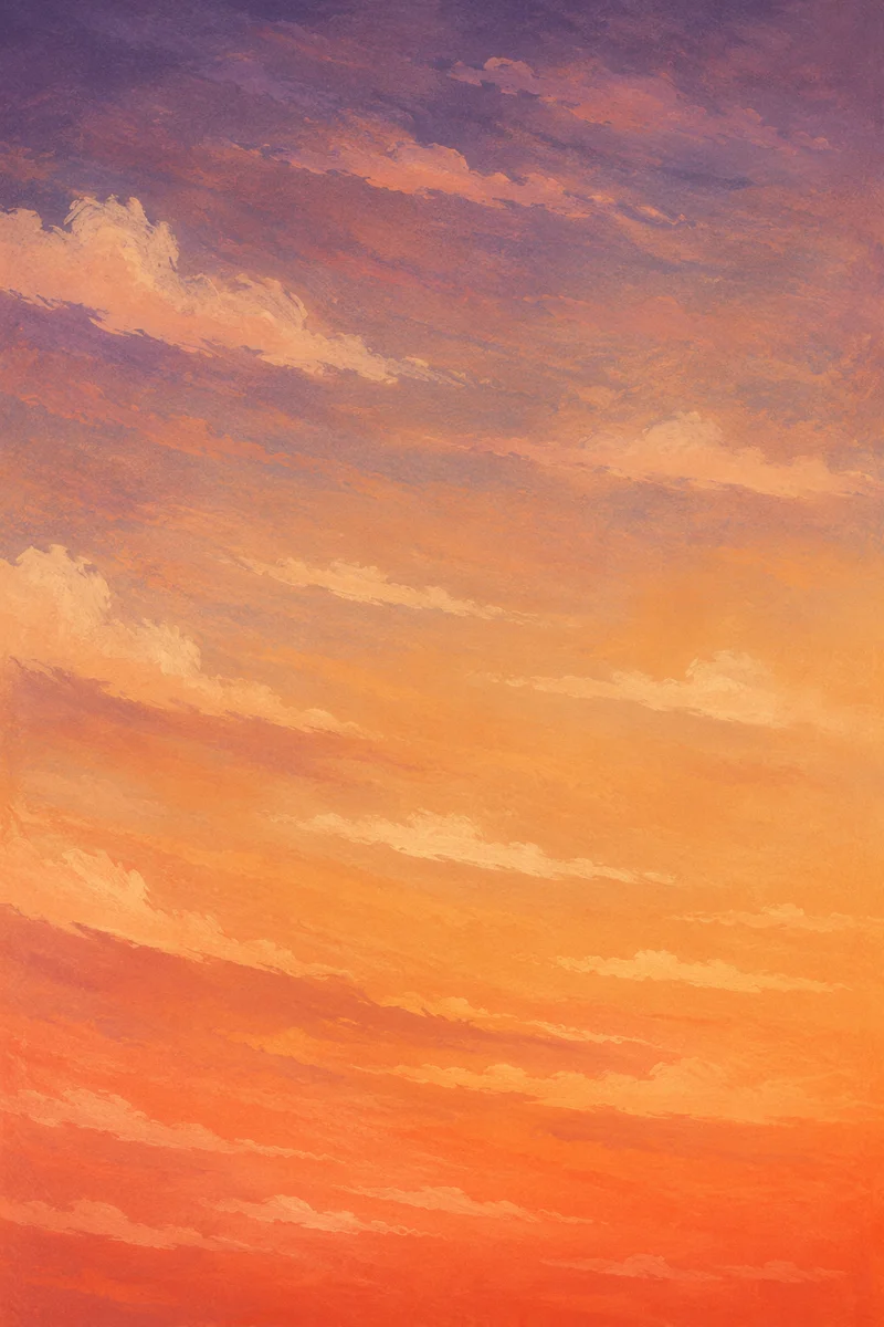 Orange Purple Sunset Sky Cloud Background