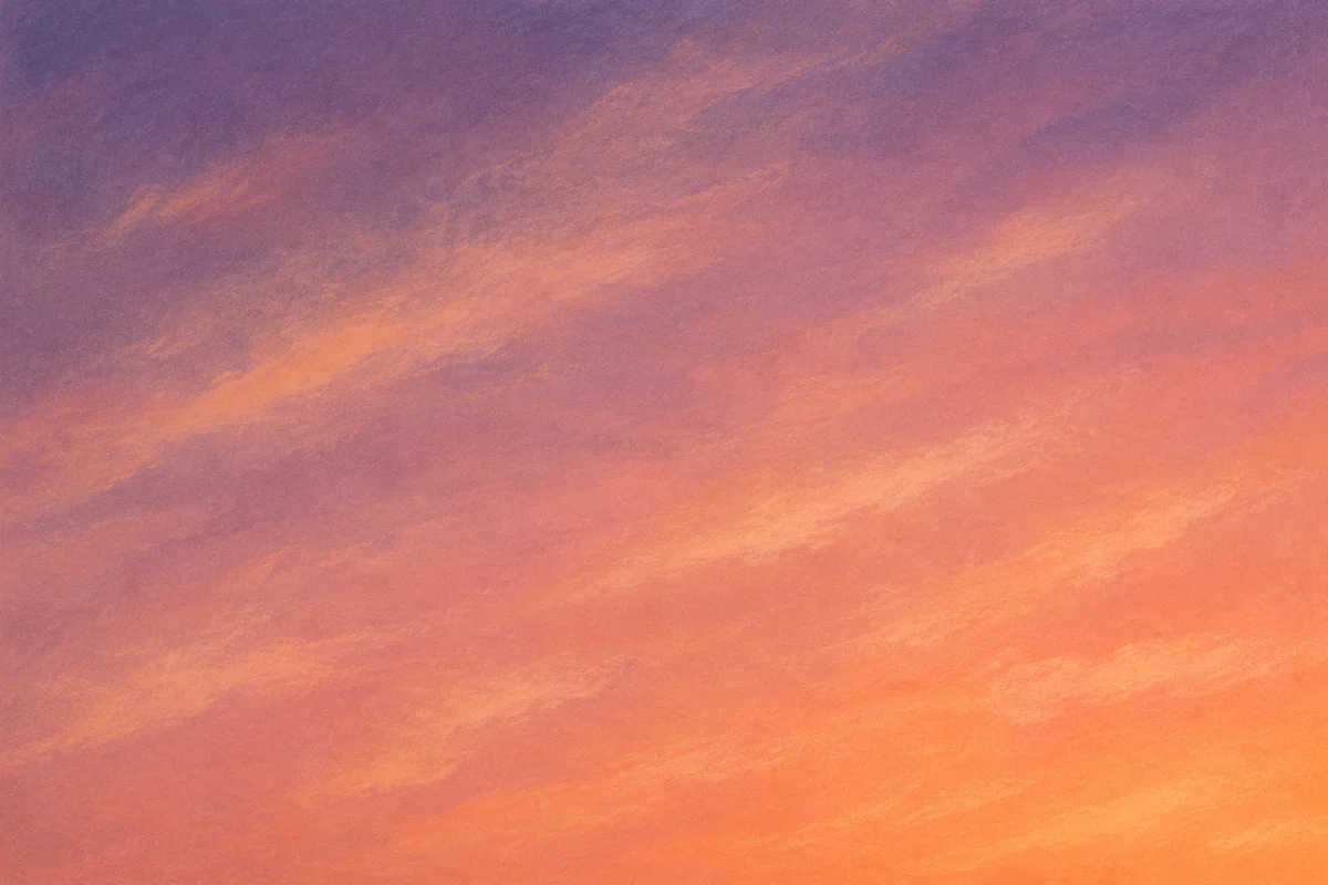 Serene Sunset Sky Gradient Background