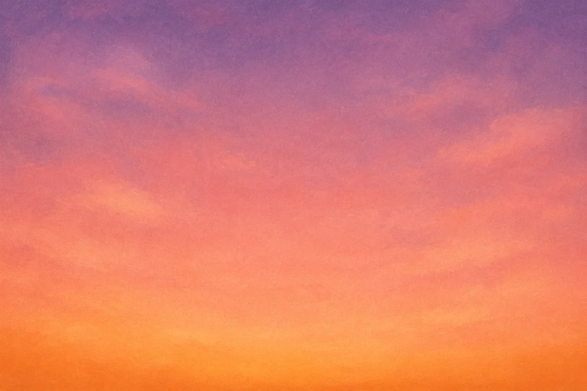 Dreamy Sunset Sky Gradient Background