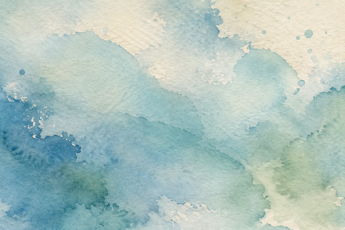 Soft Blue Green Watercolor Wash Background