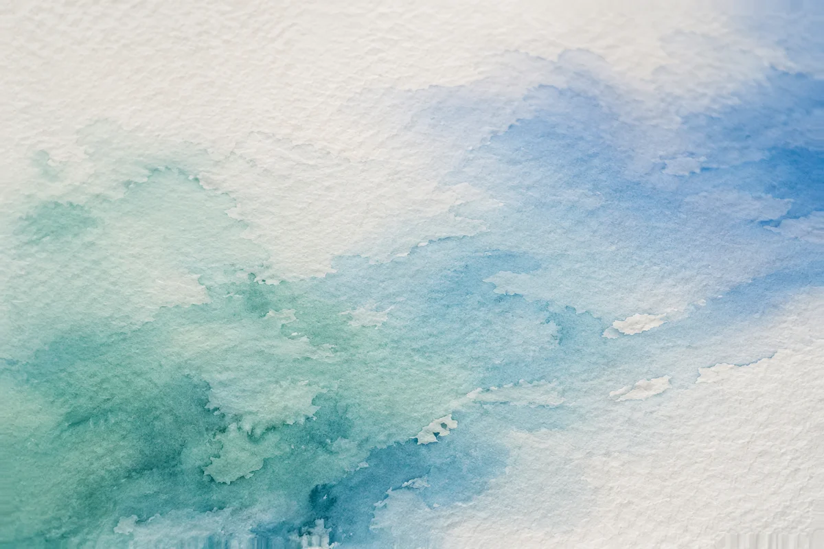 Soft Blue Green Watercolor Wash Background