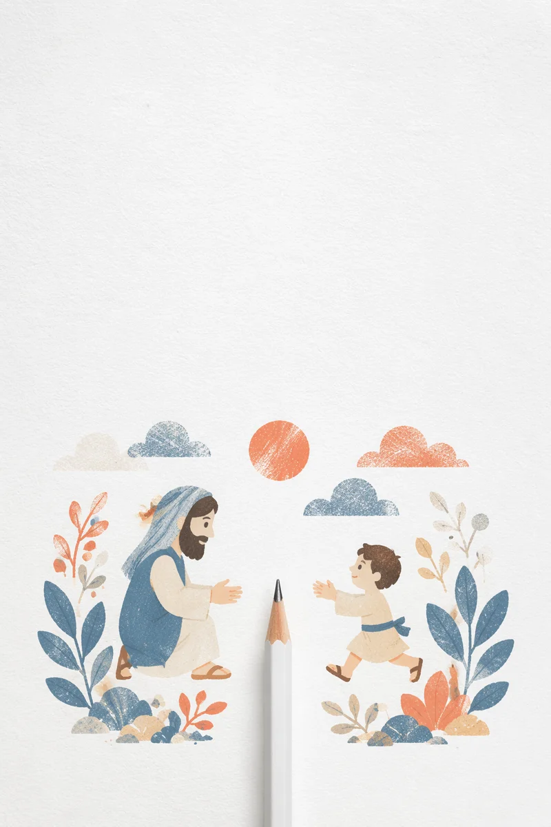 Minimal White Pencil Copy Space Background