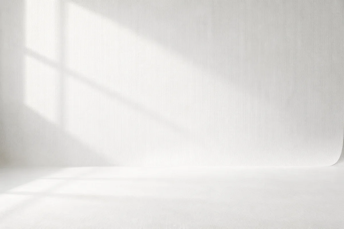 Clean Minimal White Studio Background