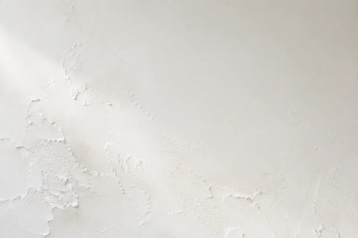 Minimal White Limewashed Wall Background