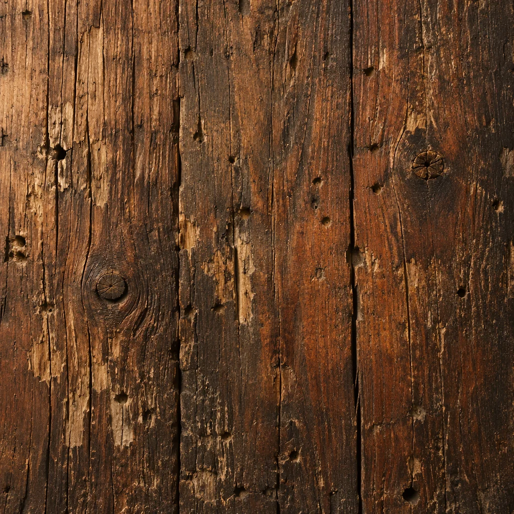 Rustic Brown Weathered Wood Texture Background