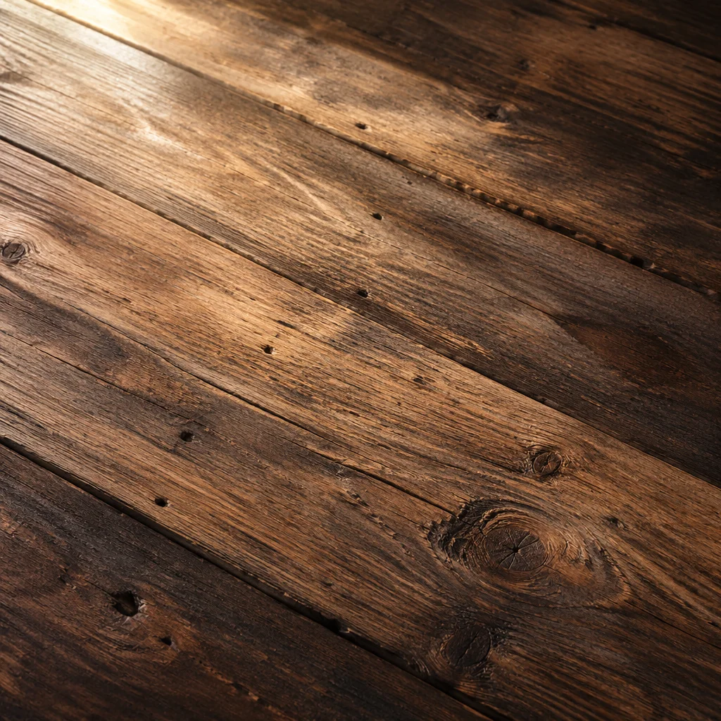 Rustic Brown Wooden Plank Surface