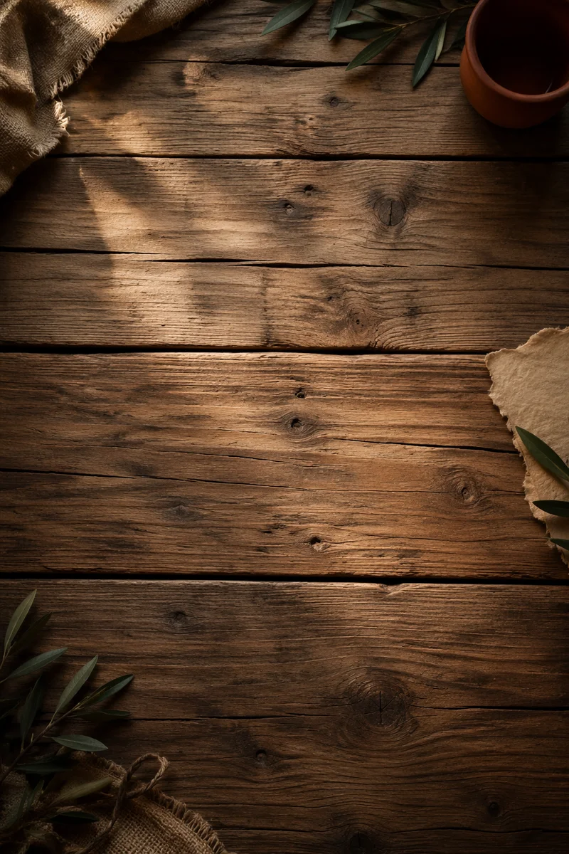 Rustic Brown Wooden Tabletop Background