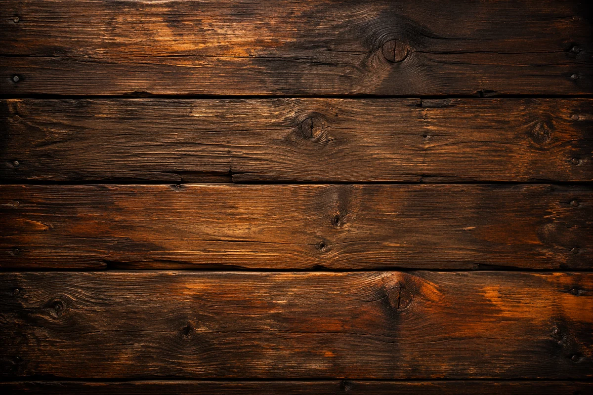 Rustic Brown Weathered Wood Plank Background