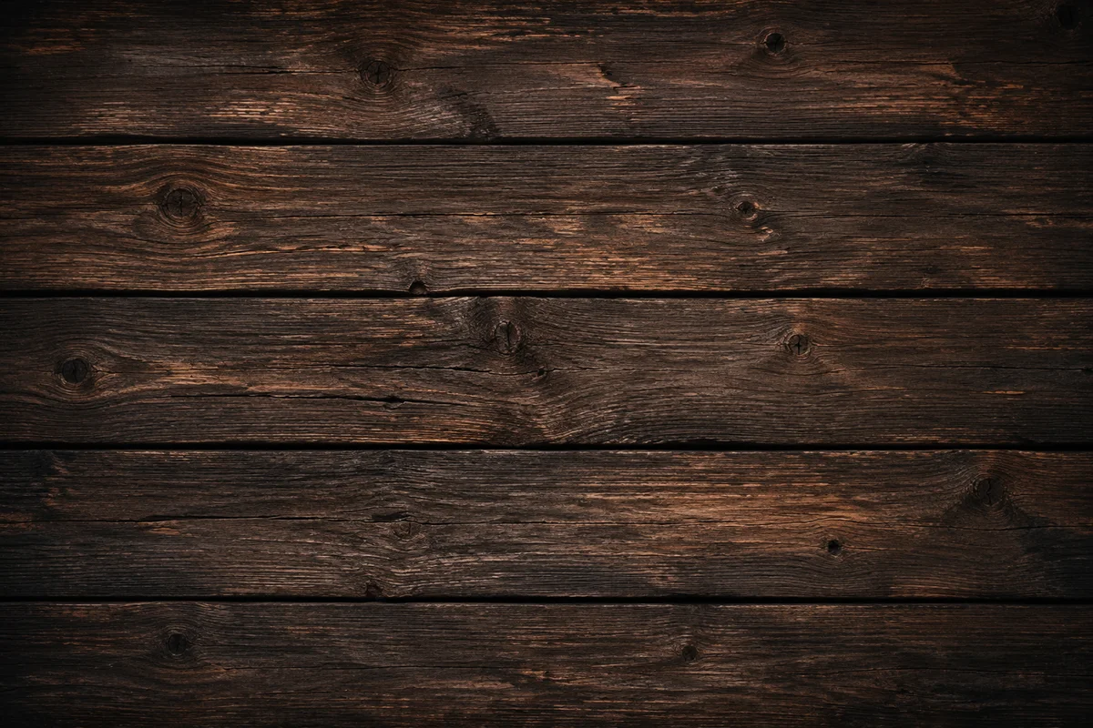 Rustic Dark Brown Wood Plank Background