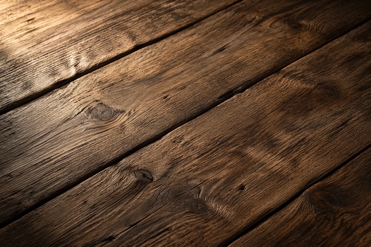 Rustic Brown Wooden Plank Surface