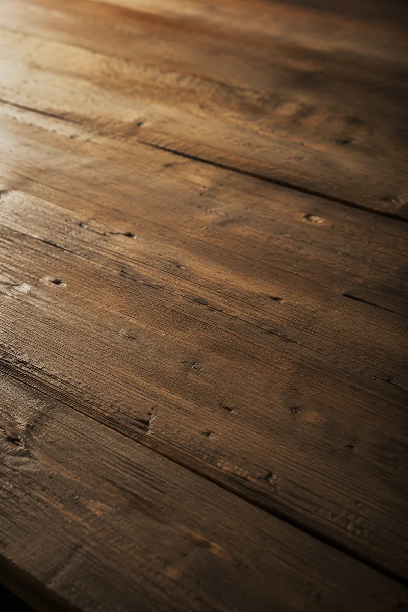 Rustic Brown Wooden Tabletop Background