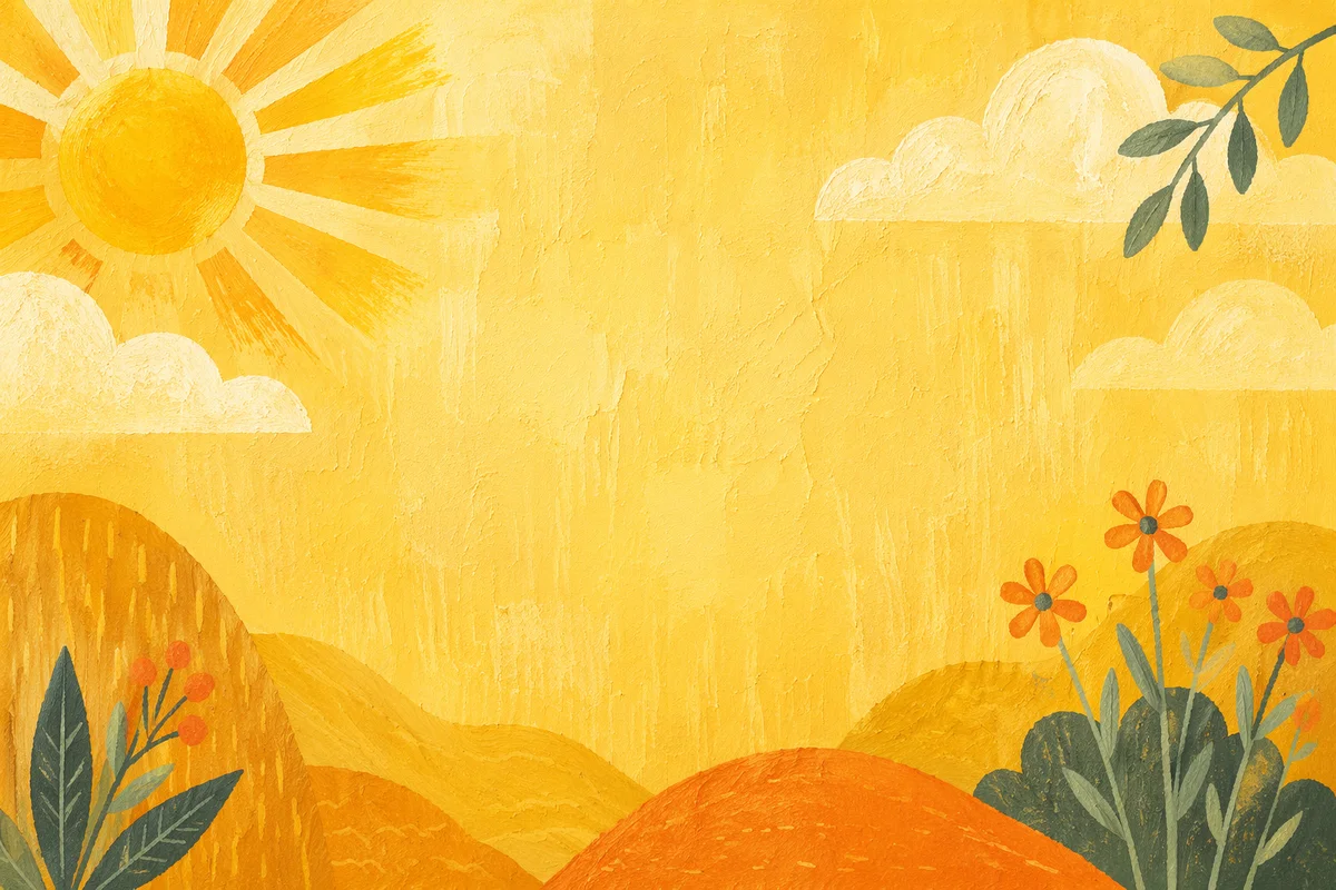 Bright Cheerful Yellow Textured Background