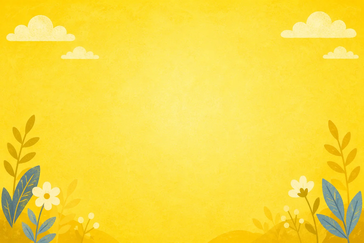 Bright Cheerful Solid Yellow Background