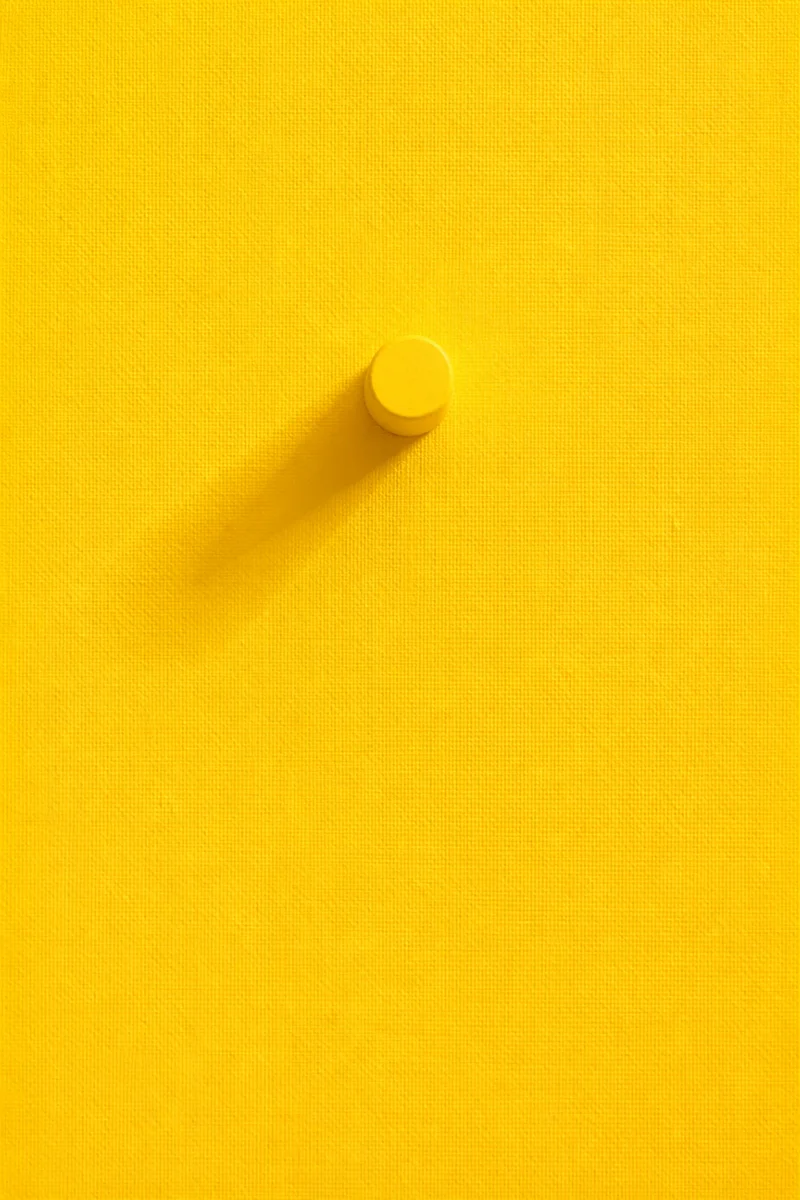 Bright Yellow Minimal Background with Shadow