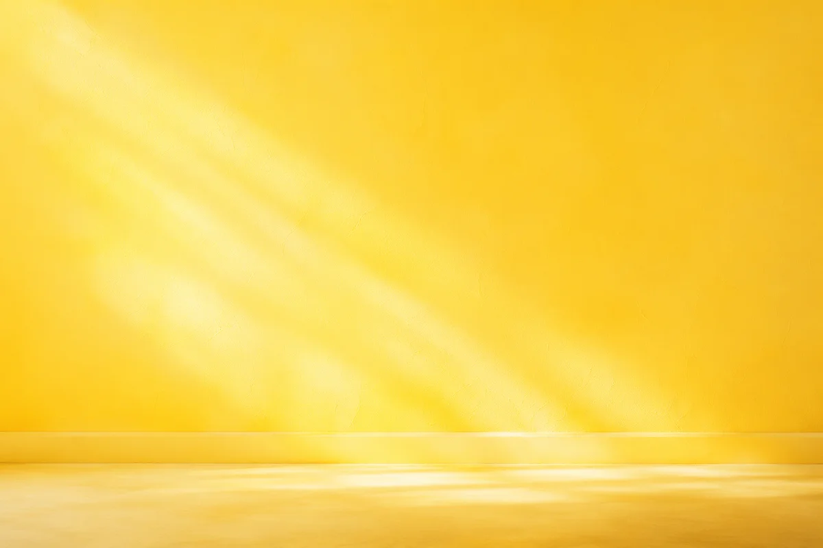 Bright Solid Yellow Studio Background