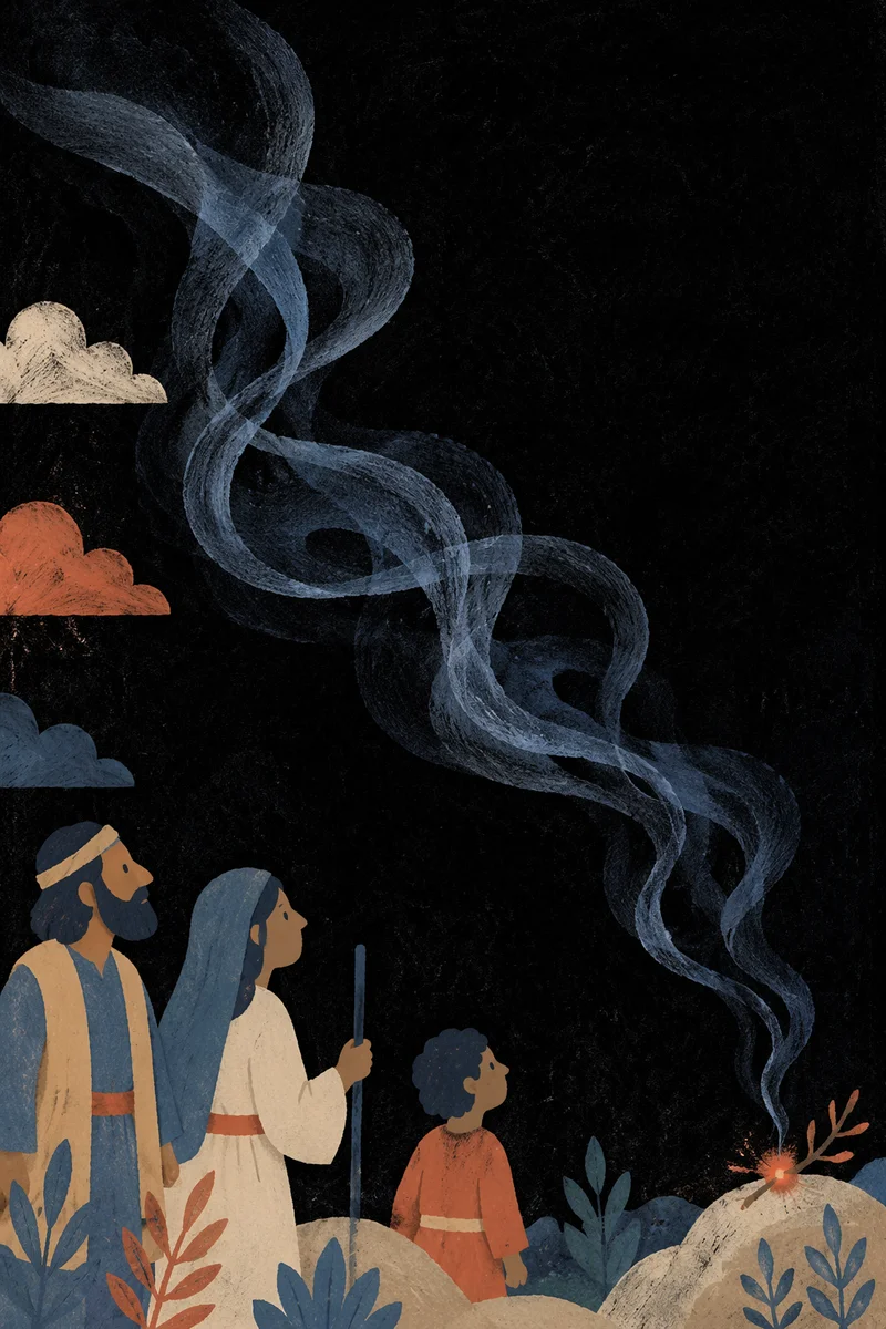 Blue Gray Smoke Wisps on Black