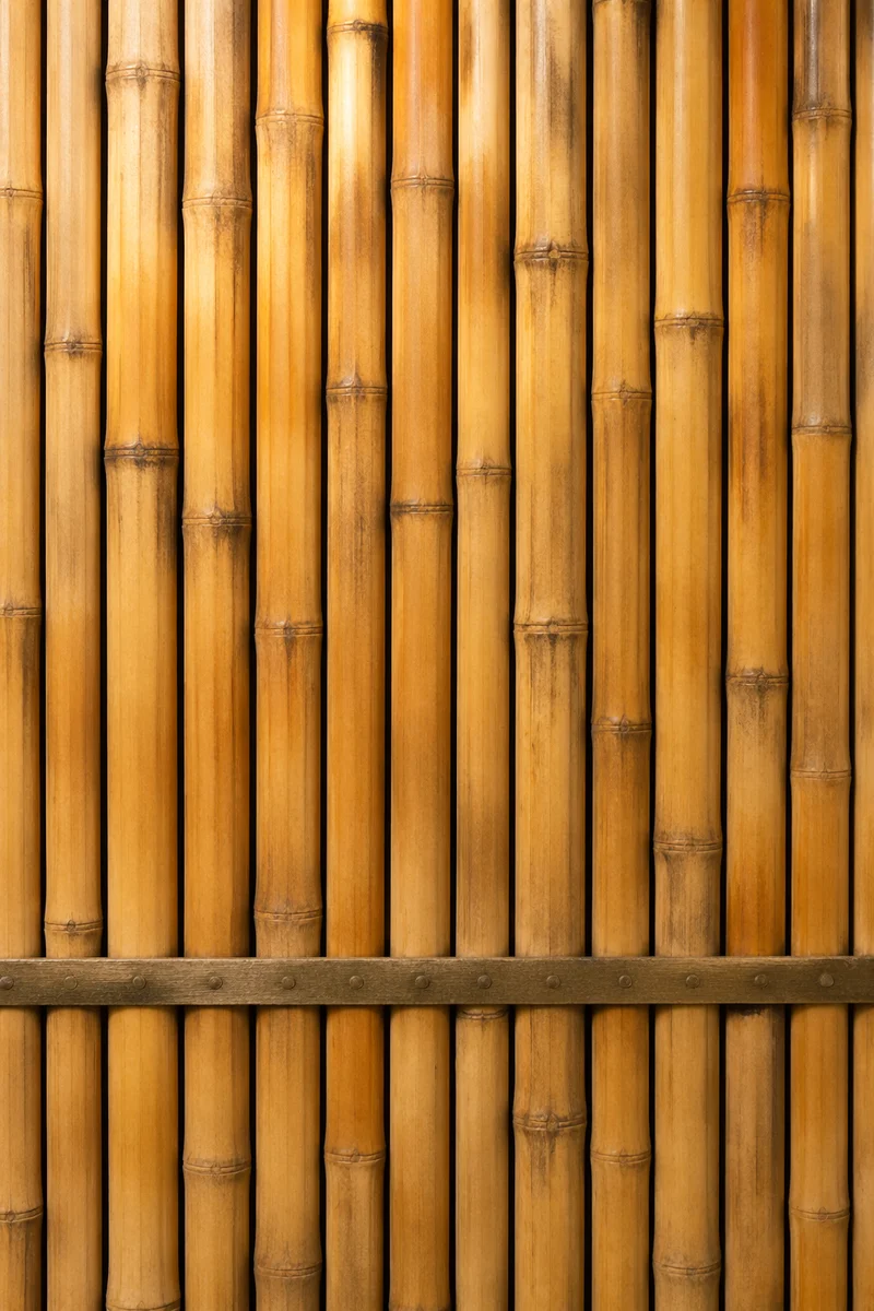 Natural Bamboo Mat Texture Background Pattern