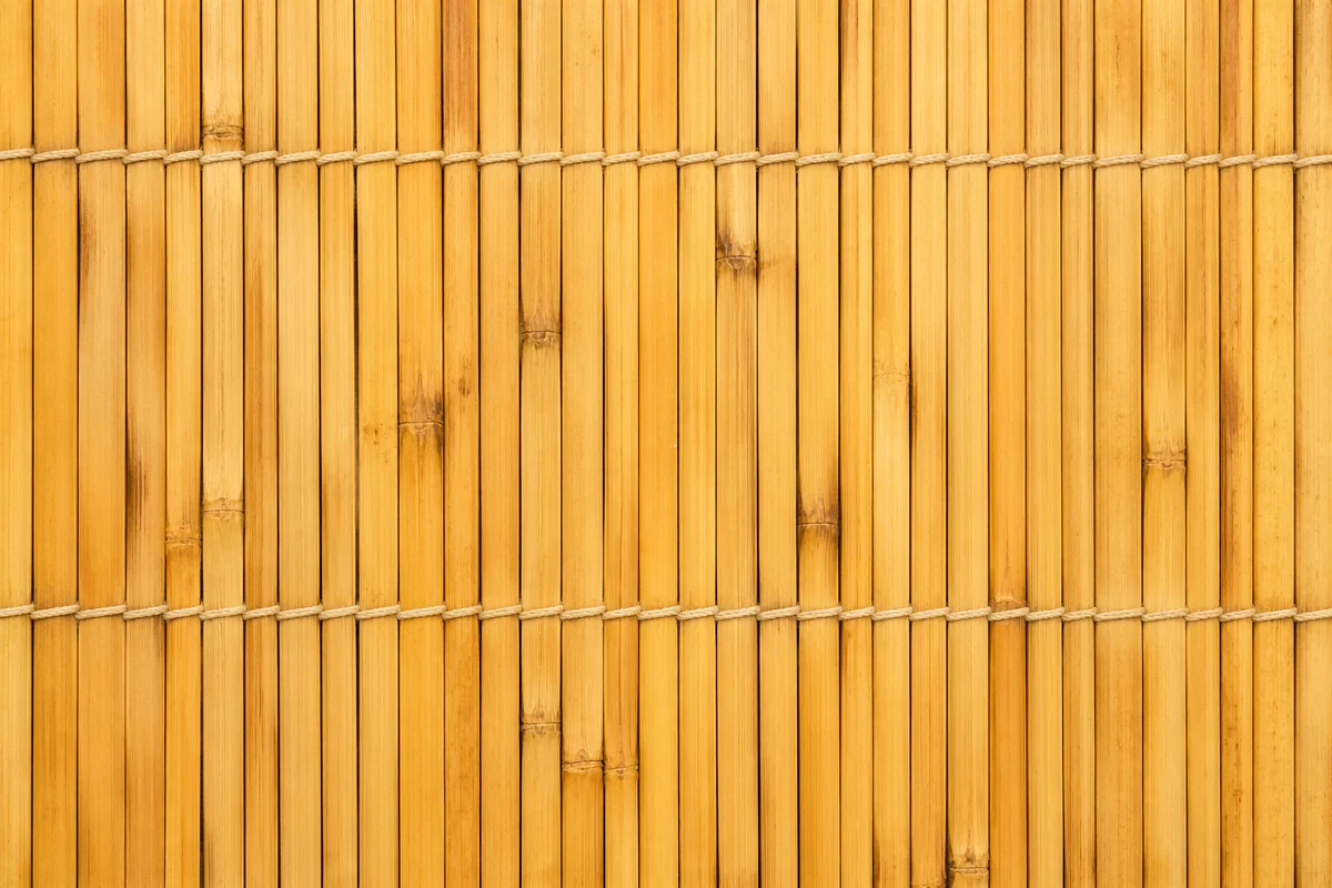 Natural Bamboo Mat Texture Background Pattern