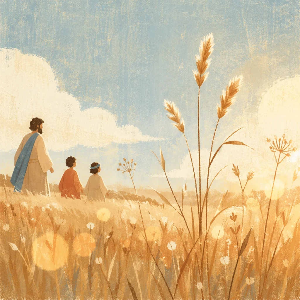Warm Golden Meadow Bokeh Background