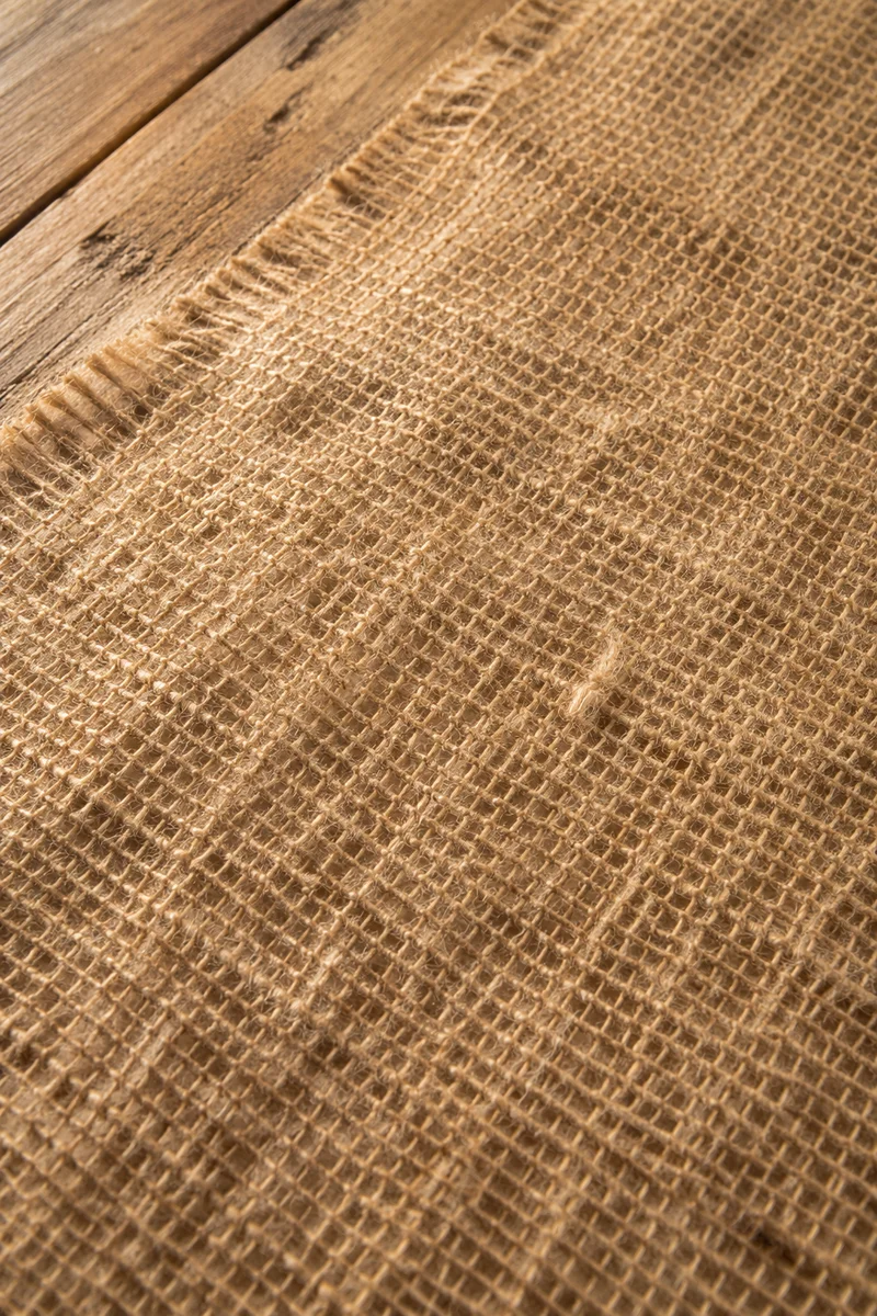 Rustic Burlap Jute Fabric Texture Background
