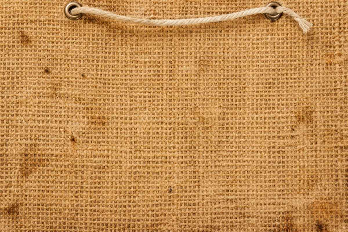 Rustic Burlap Jute Fabric Texture Background