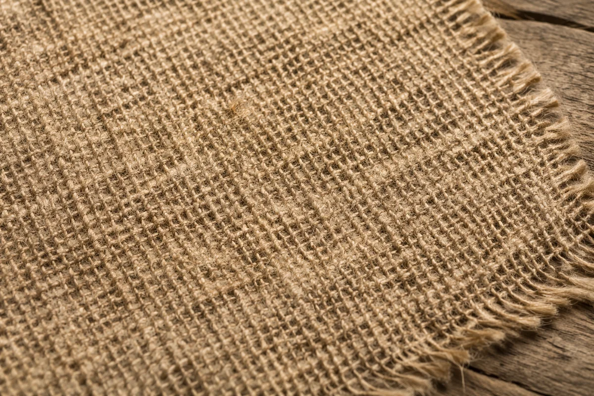 Rustic Burlap Jute Fabric Background Texture