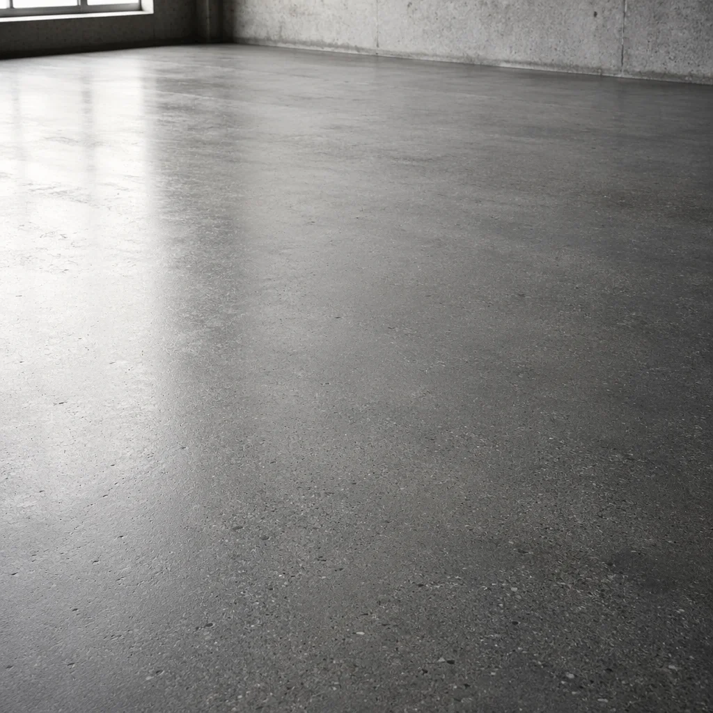 Polished Industrial Cement Floor Background