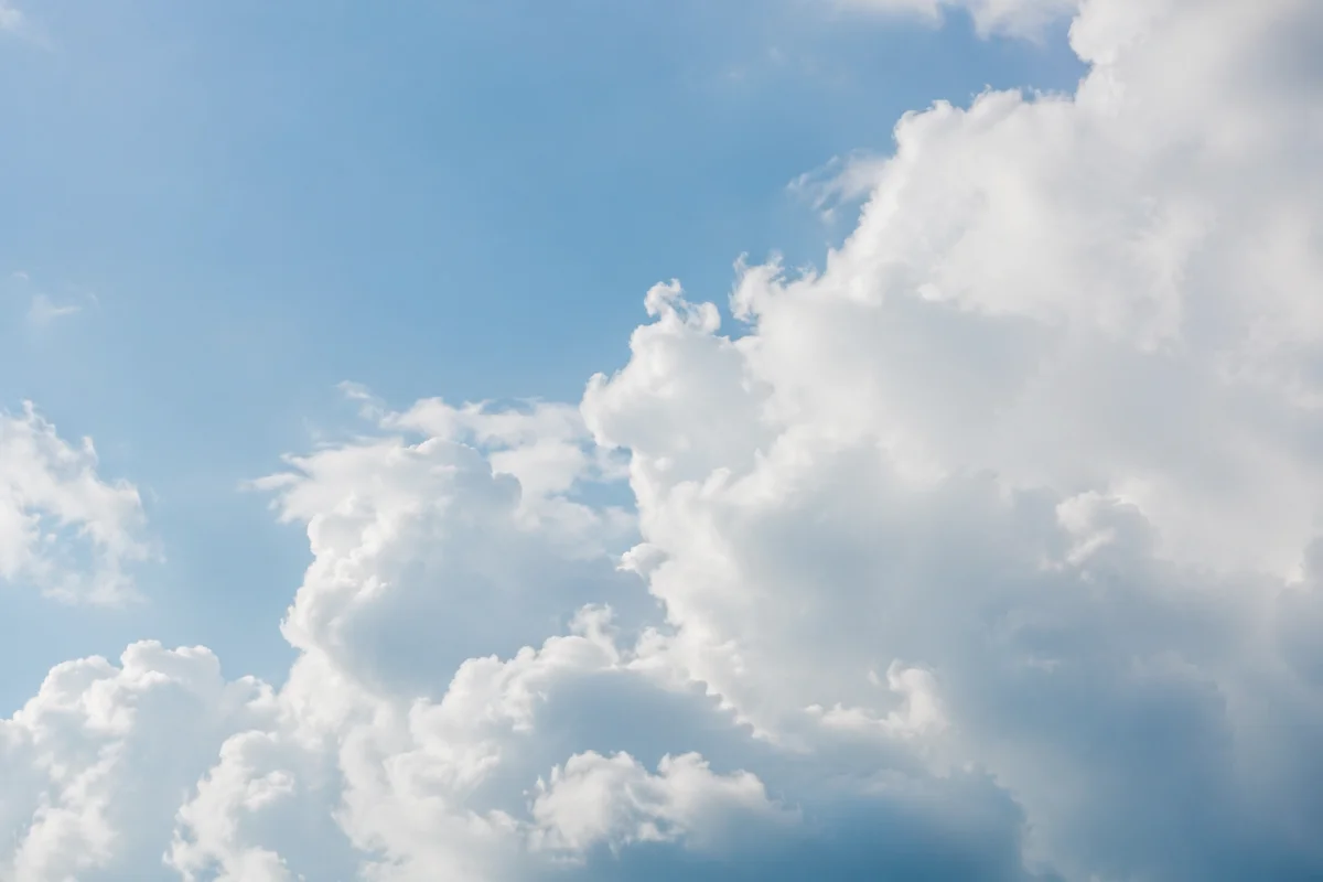 Peaceful Soft Blue Cloud Sky Background