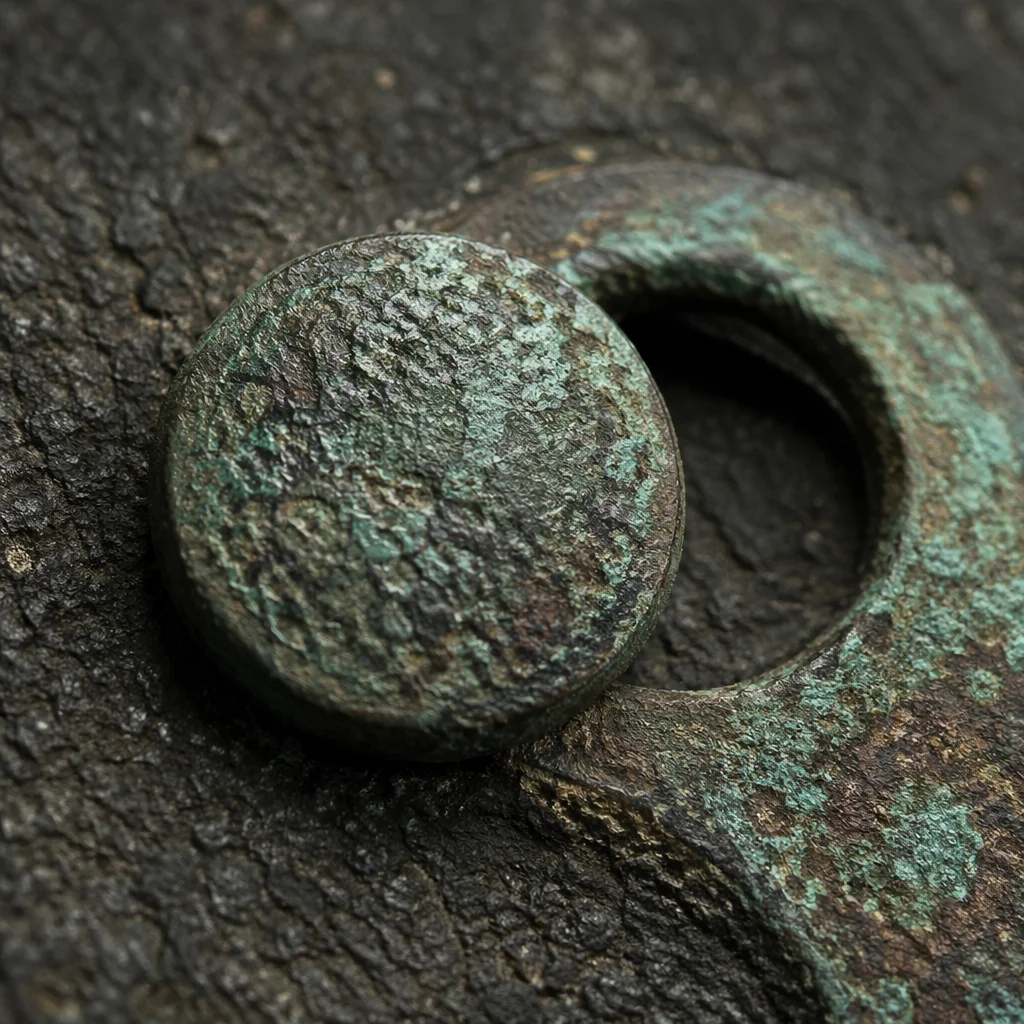 Aged Copper Patina Macro Texture